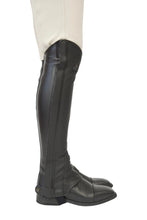 Load image into Gallery viewer, Grand Prix LC Italian Full Leather Half Chaps, Black