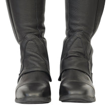 Load image into Gallery viewer, Grand Prix LC Italian Full Leather Half Chaps, Black