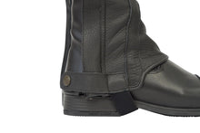 Load image into Gallery viewer, Grand Prix LC Italian Full Leather Half Chaps, Black