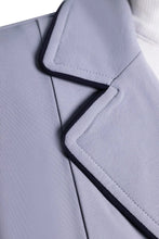 Load image into Gallery viewer, Grand Prix Ladies EQJ 3 Button Show Coat, Cadet Blue with Navy Piping