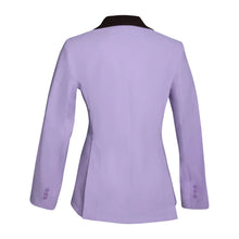 Load image into Gallery viewer, Grand Prix Ladies EQJ 3 Button Show Coat, Lilac with Chocolate Collar