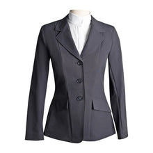 Load image into Gallery viewer, Grand Prix Ladies EQJ 3 Button Show Coat, NY Tech Fabric, Black