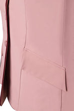 Load image into Gallery viewer, Grand Prix Ladies EQJ 3 Button Show Coat, Rose with Burgundy Piping