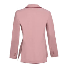 Load image into Gallery viewer, Grand Prix Ladies EQJ 3 Button Show Coat, Rose with Burgundy Piping