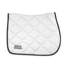 Load image into Gallery viewer, White Classica Cotton Euro Saddle pad