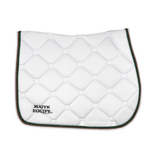 Load image into Gallery viewer, White Classica Cotton Euro Saddle pad