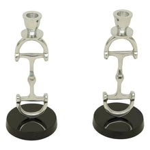 Load image into Gallery viewer, Huntley D Bit Pair of Candlesticks, Pair in Aluminum Silver Finish