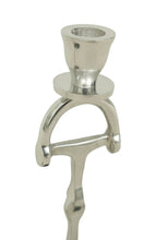 Load image into Gallery viewer, Huntley D Bit Pair of Candlesticks, Pair in Aluminum Silver Finish