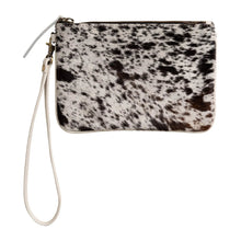 Load image into Gallery viewer, Huntley Equestrian Cowhide Wristlet Handbag Small with Zipper