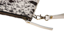 Load image into Gallery viewer, Huntley Equestrian Cowhide Wristlet Handbag Small with Zipper