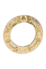 Load image into Gallery viewer, Huntley Equestrian Decorative Round Mirror with Horse shoes, Stirrups, and Bits, Gold