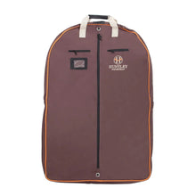 Load image into Gallery viewer, Huntley Equestrian Deluxe Brown Travel Carry On Garment Bag with Accessories Zipper Cover for Travel, Business, Horse Shows