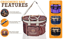 Load image into Gallery viewer, Huntley Equestrian Deluxe Grooming Bag, Brown