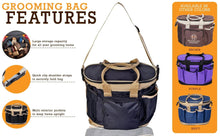 Load image into Gallery viewer, Huntley Equestrian Deluxe Grooming Bag, Brown