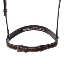 Load image into Gallery viewer, Huntley Equestrian Fancy Stitched Raised Chain Noseband