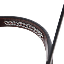 Load image into Gallery viewer, Huntley Equestrian Fancy Stitched Raised Chain Noseband