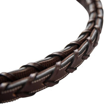 Load image into Gallery viewer, Huntley Equestrian Fancy Stitched Rubber Lined Laced Reins, Size Full