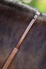 Load image into Gallery viewer, Huntley Equestrian Fancy Stitched Rubber Reins, 5/8" Inch Width