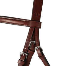 Load image into Gallery viewer, Huntley Equestrian Fancy Stitched Schooling Hunter Bridle with Reins