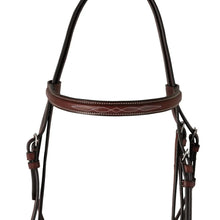 Load image into Gallery viewer, Huntley Equestrian Fancy Stitched Schooling Hunter Bridle with Reins
