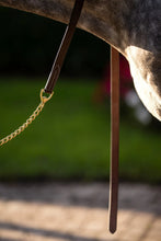 Load image into Gallery viewer, Huntley Equestrian Leather Lead with Brass Chain