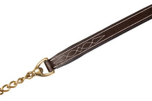 Load image into Gallery viewer, Huntley Equestrian Leather Lead with Brass Chain