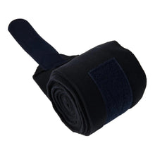 Load image into Gallery viewer, Huntley Equestrian Polo Fleece Wraps, Set of 4, Black