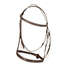 Load image into Gallery viewer, Huntley Equestrian Sedgwick Fancy Stitched Bridle with Cheek Clips and Reins