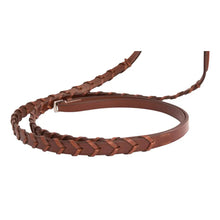 Load image into Gallery viewer, Huntley Equestrian Sedgwick Fancy Stitched Square Raised Laced Reins