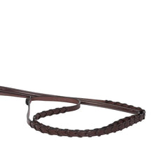 Load image into Gallery viewer, Huntley Equestrian Sedgwick Fancy Stitched Square Raised Laced Reins