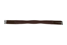 Load image into Gallery viewer, Huntley Equestrian Sedgwick Leather Fancy Stitched Padded Leather Contour Shaped Girth with Double End Elastic
