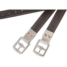 Load image into Gallery viewer, Huntley Equestrian Sedgwick Leather Flat Buckle Stirrup Leathers