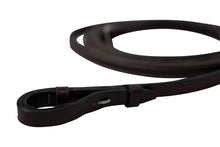 Load image into Gallery viewer, Huntley Equestrian Sedgwick Pelham Flat Curb Reins, Rubber Lined