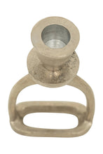 Load image into Gallery viewer, Huntley Equestrian Stirrup Candle Stick Holders, Silver set of 2