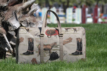 Load image into Gallery viewer, Huntley Equestrian Tapestry Duffle Bag-English Design