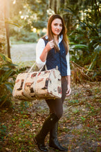 Load image into Gallery viewer, Huntley Equestrian Tapestry Duffle Bag-English Design