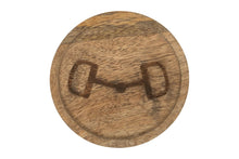 Load image into Gallery viewer, Huntley Equestrian Wooden Coasters with Decorative Bit Design, set of 4