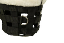 Load image into Gallery viewer, Huntley Fleece Padded Nylon Grazing Muzzle, Black
