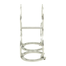 Load image into Gallery viewer, Huntley Horseshoe 3-Bottle Wine Rack, Aluminum Silver Finish