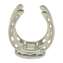 Load image into Gallery viewer, Huntley Horseshoe Napkin Holder, Aluminum Silver Finish