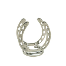 Load image into Gallery viewer, Huntley Horseshoe Napkin Holder, Aluminum Silver Finish