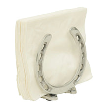 Load image into Gallery viewer, Huntley Horseshoe Napkin Holder, Aluminum Silver Finish