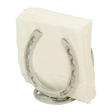 Load image into Gallery viewer, Huntley Horseshoe Napkin Holder, Aluminum Silver Finish