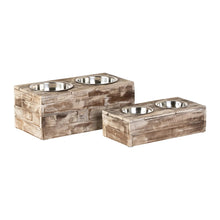 Load image into Gallery viewer, Huntley Pet Elevated Dog and Cat Double Bowl Feeder