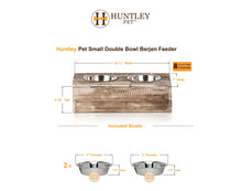 Load image into Gallery viewer, Huntley Pet Elevated Dog and Cat Double Bowl Feeder