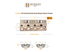 Load image into Gallery viewer, Huntley Pet Elevated Dog and Cat Double Bowl Feeder