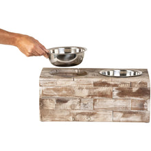 Load image into Gallery viewer, Huntley Pet Elevated Dog and Cat Double Bowl Feeder