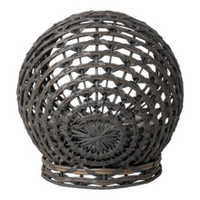 Load image into Gallery viewer, Huntley Pet Hemisphere Rattan Pet Bed, Elevated With Cushion