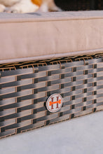 Load image into Gallery viewer, Huntley Pet Rattan Wicker Indoor Outdoor Cabana Raised Pet Bed