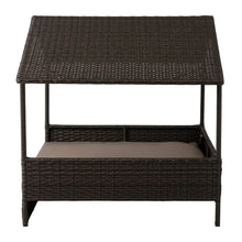 Load image into Gallery viewer, Huntley Pet Rattan Wicker Indoor Outdoor Cabana Raised Pet Bed